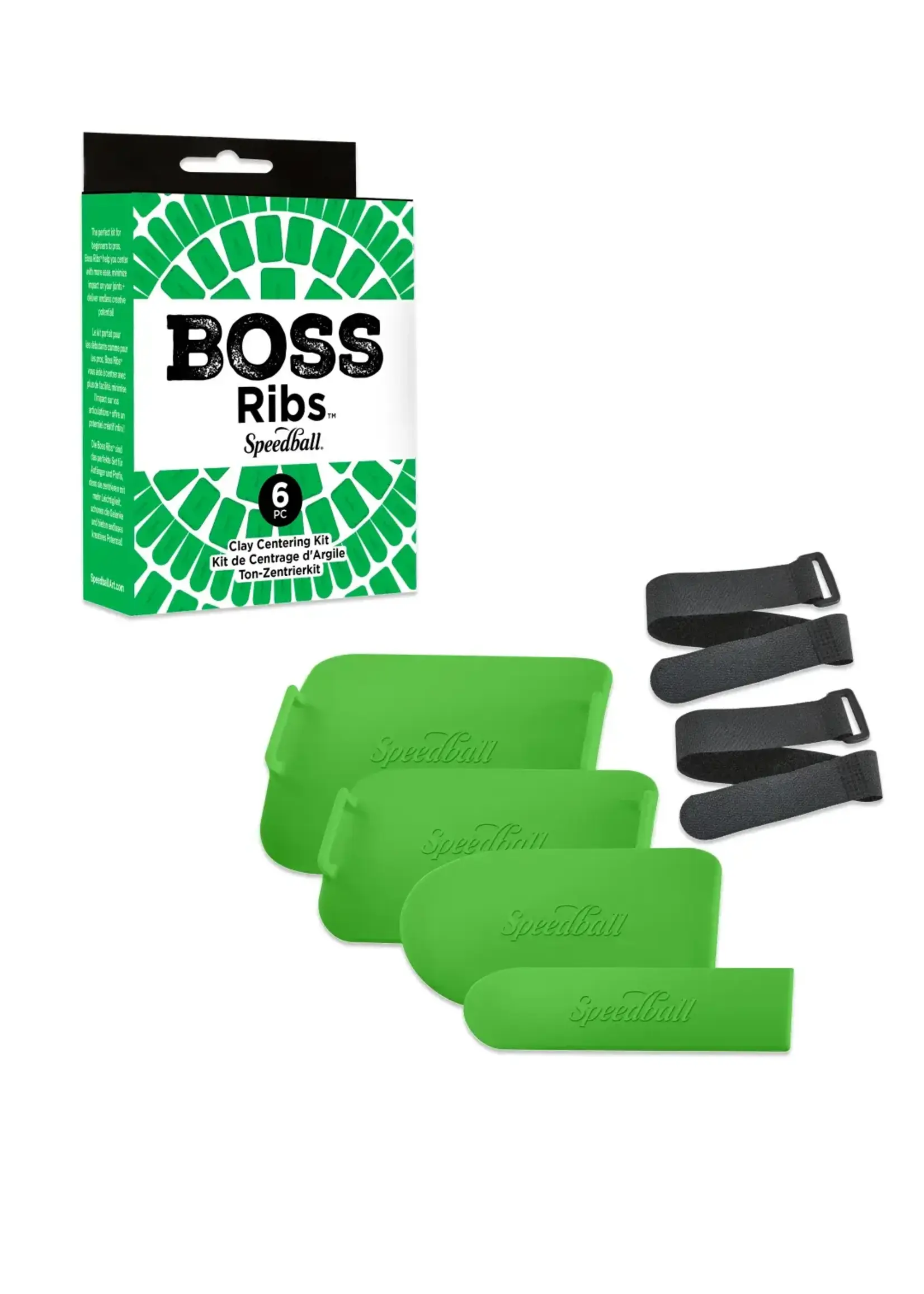 Speedball Boss Clay Centering Ribs Set Green