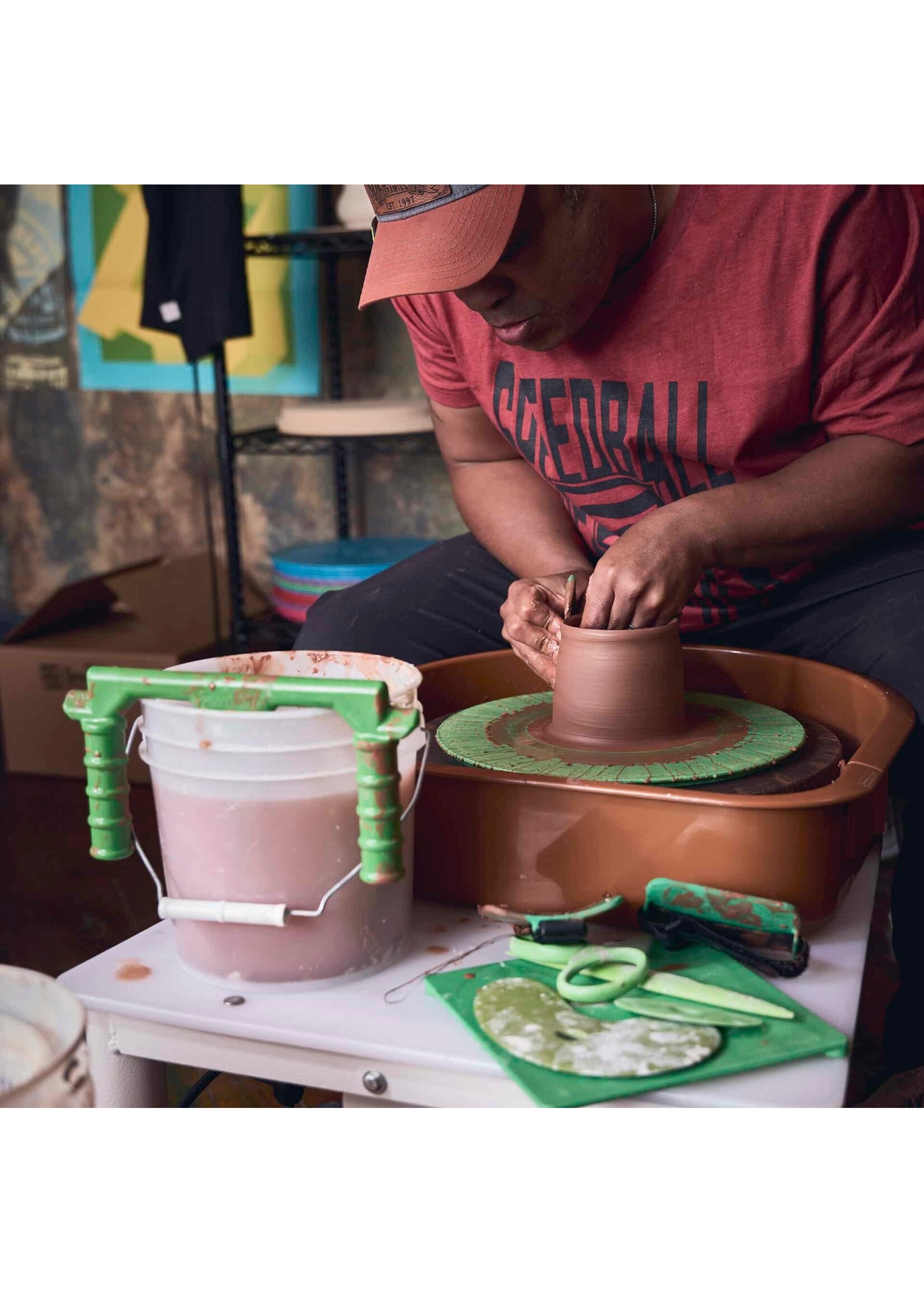 Speedball Boss Clay Centering Ribs Set Green