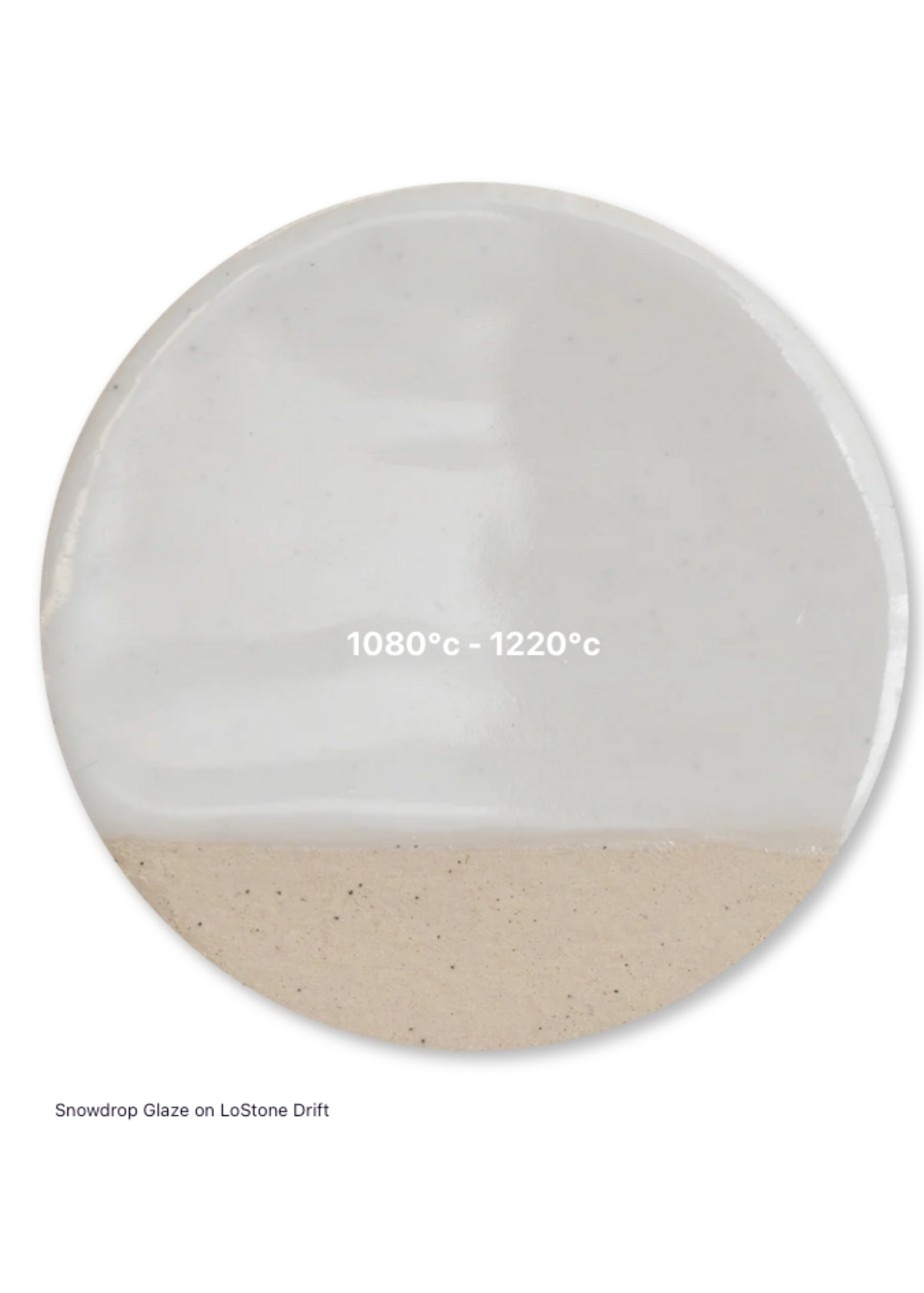 Valentines Snowdrop LoStone MidFire Glaze 550ml
