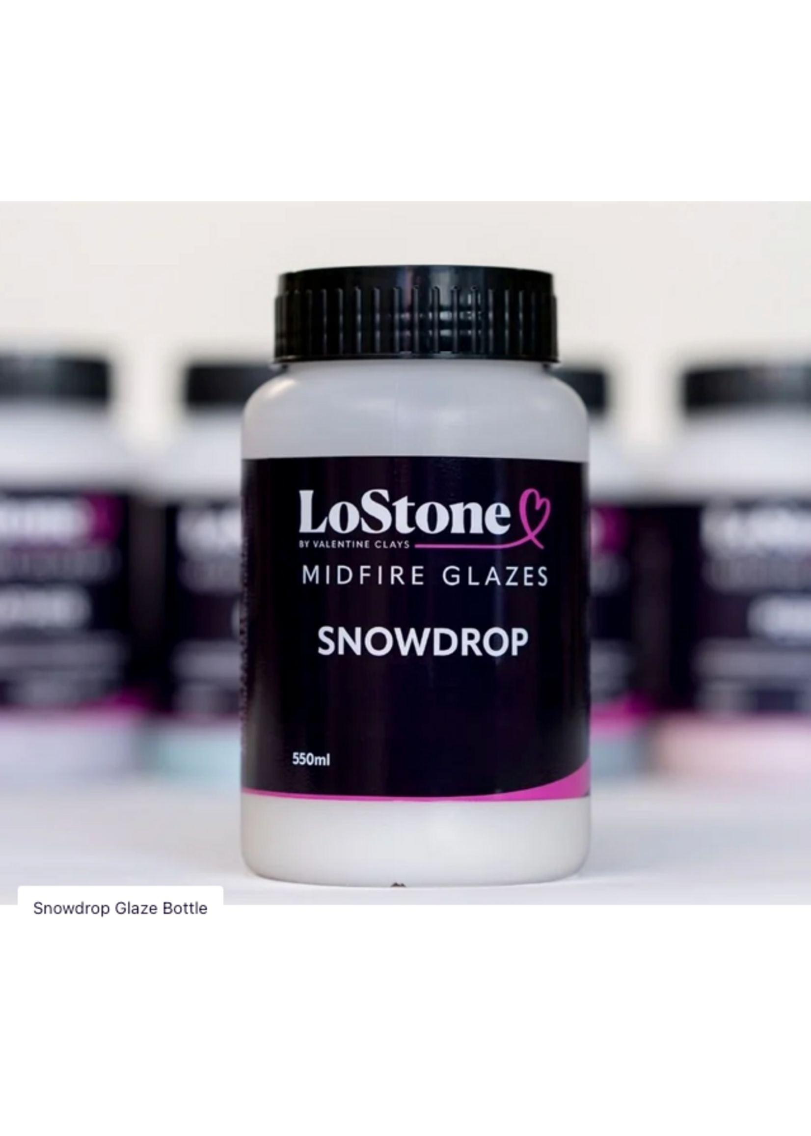 Valentines Snowdrop LoStone MidFire Glaze 550ml