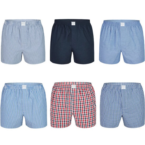 MG-1 MG-1 Wijde Boxershorts Heren 6-Pack Classics Multipack