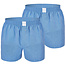 MG-1  MG-1 Wijde Boxershorts Heren 2-Pack Blauw Uni