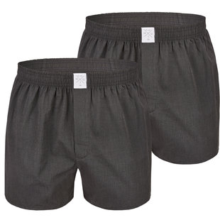 MG-1 Wide Boxer Shorts Men 2-Pack Dark Gray Uni