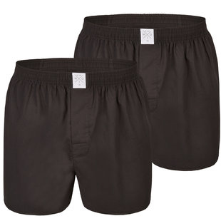 MG-1 Wide Boxer Shorts Men 2-Pack Black Uni
