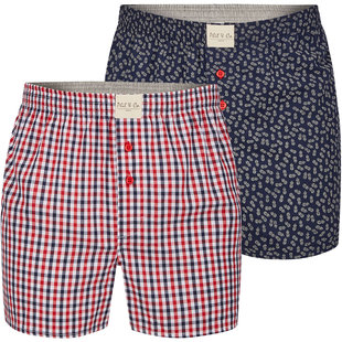 Phil & Co 2-Pack Wide Boxer Shorts Men Design03