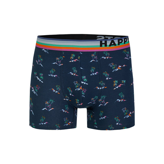 Happy Shorts Happy Shorts 3-Pack Boxer Shorts Men Palm Beach Gray / Blue