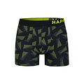 Happy Shorts Happy Shorts 3-Pack Boxershorts Heren Triangle Zwart/Grijs