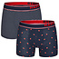 Happy Shorts Happy Shorts 2-Pack Boxer Shorts Men Strawberries / Striped