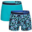 Happy Shorts Happy Shorts 2-Pack Boxer Shorts Men Hawaii Flowers Blue