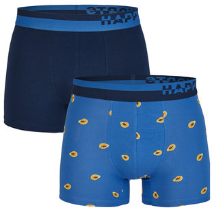 Happy Shorts 2-pack Boxer Shorts Men Papaya Print