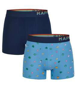 Happy Shorts 2-pack Boxer Shorts Men SEA Print D831
