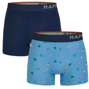 Happy Shorts 2-pack Boxershorts Heren SEA Print D831