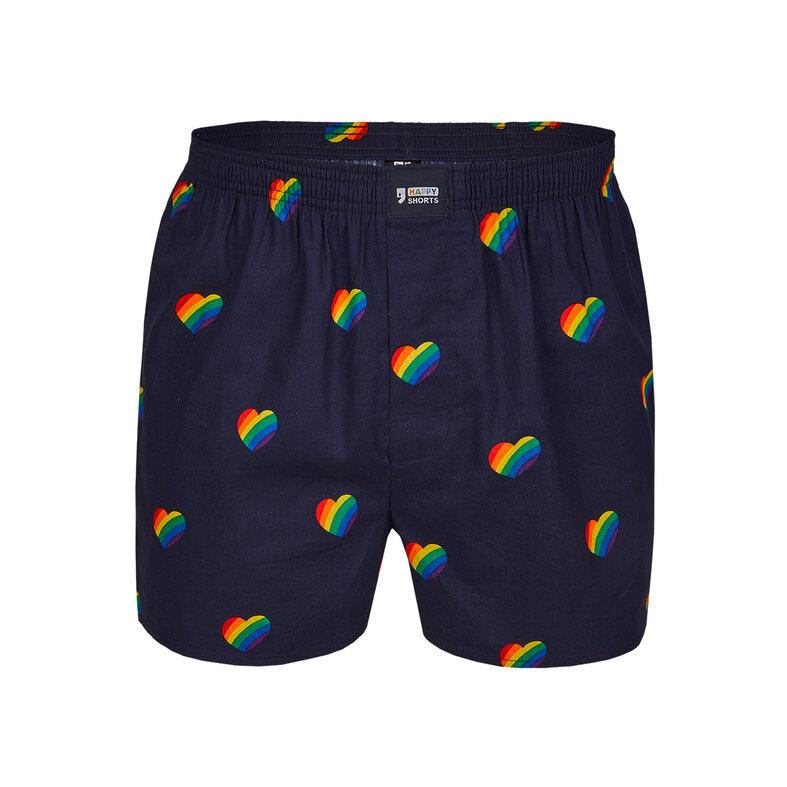 Happy Shorts Happy Shorts Wide Boxer Pride Rainbow Hearts american Boxer