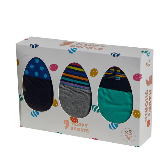 Happy Shorts Happy Shorts Boxer shorts Men Easter 3-Pack Easter gift box