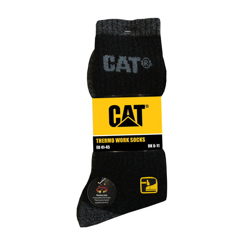 Cat CAT Thermo Socks Black/Gray 2-Pack