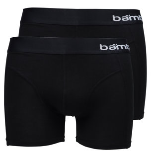Bamboo Boxer Shorts Men Black 2-Pack