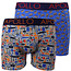 Apollo Apollo Heren Boxershorts Tools Print Grijs/Blauw