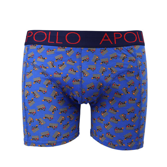 Apollo Apollo Heren Boxershorts Tools Print Grijs/Blauw