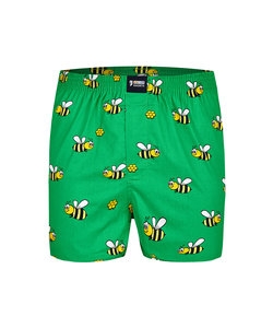 Happy Shorts Wijde Boxershort Met Print Groen Bijen