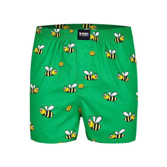 Happy Shorts Happy Shorts Wide Boxer Shorts Green Bees