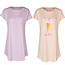 By Louise By Louise Women's Short Sleeve Nightdress 2-pieces Lilac / Yellow