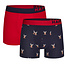 Happy Shorts  Happy Shorts 2-Pack Kerst Boxershorts Heren Rendier