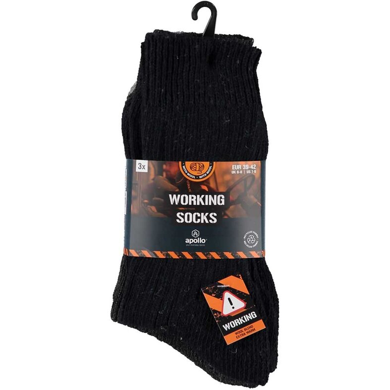 Apollo Apollo Dikke Werksokken Heren Extra Warm 3-Pack