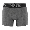 Phil & Co Phil & Co Boxer Shorts Men Solid Black / Anthracite 8-Pack