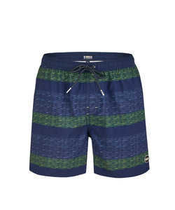 Happy Shorts Men's Swim Shorts Blue / Green Striped