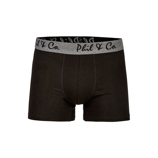 Phil & Co Phil & Co Boxer Shorts Men Multipack Black 8-Pack
