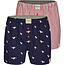 Phil & Co Phil & Co 2-Pack Wijde Boxershorts Heren PH-155 Zeemeeuw / Gestreept