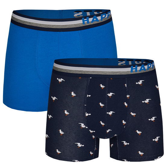 Happy Shorts Happy Shorts 2-Pack Boxershorts Heren Zeemeeuw