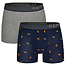 Happy Shorts Happy Shorts 2-Pack Boxershorts Heren Croissant Print