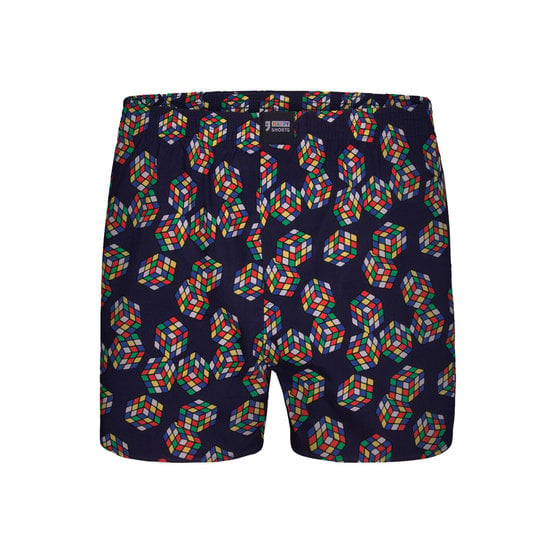 Happy Shorts Happy Shorts Wijde Boxershort Rubiks Kubus