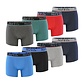Phil & Co Phil & Co Boxershorts Heren 8-Pack Effen Kleur Assorti