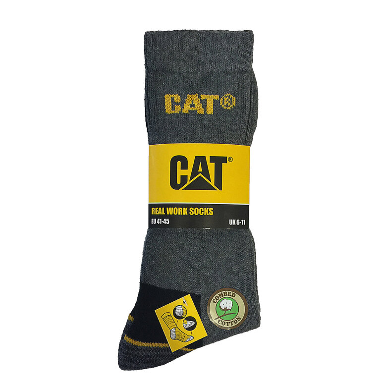 Cat CAT work socks Caterpillar Gray - 3 pairs