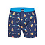 Happy Shorts Happy Shorts Wijde Kerst Boxershort Heren Gingerbread Men Blauw