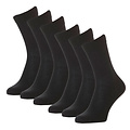 Apollo Men's / Women's Socks Organic Cotton 6-Pack Black