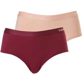 Apollo Dames Hipster Rood / Roze Bamboe 2-pack