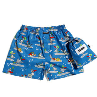 MG-1 Wide Kids Christmas Boxer Shorts Boys Snowman