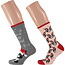 Apollo Apollo 2-Pack Fouten Dames Kerstsokken Animals