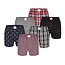 Phil & Co Phil & Co 6-Pack Geweven Wijde Boxershorts Heren HBOD61 Multipack