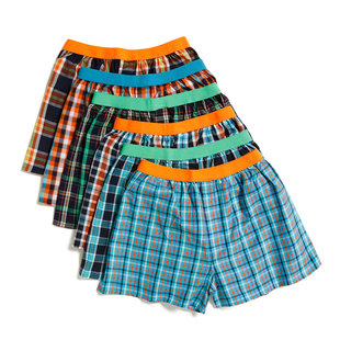 MG-1 Wide Boxer Shorts Men 6-Pack Multipack NEON Checkered