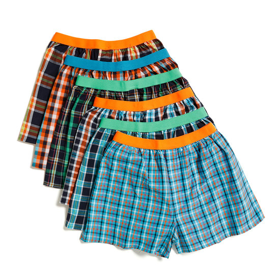 MG-1 MG-1 Wide Boxer Shorts Men 6-Pack Multipack NEON Checkered