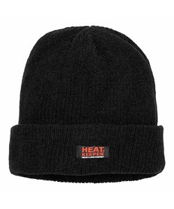 HEAT KEEPER Thermal Hat Women Chenille Black