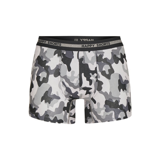 Happy Shorts Happy Shorts 3-Pack Boxer Shorts Men Camouflage Gray