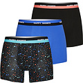 Happy Shorts Happy Shorts 3-Pack Boxer Shorts Men Colour Splashes Black