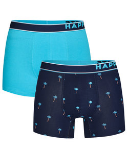 Happy Shorts 2-Pack Boxershorts Heren Palm Print