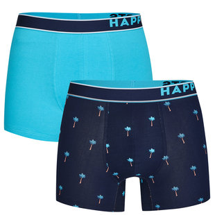 Happy Shorts 2-Pack Boxershorts Heren Palm Print