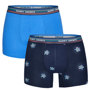 Happy Shorts 2-Pack Boxershorts Heren Turtels Print